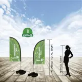 Windbanner Faca 2m Kit Completo 5